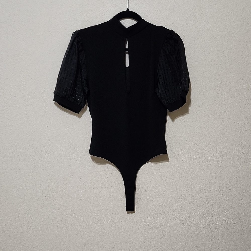 Mind Code Black Fitted Bodysuit With Cut Out And … - image 1